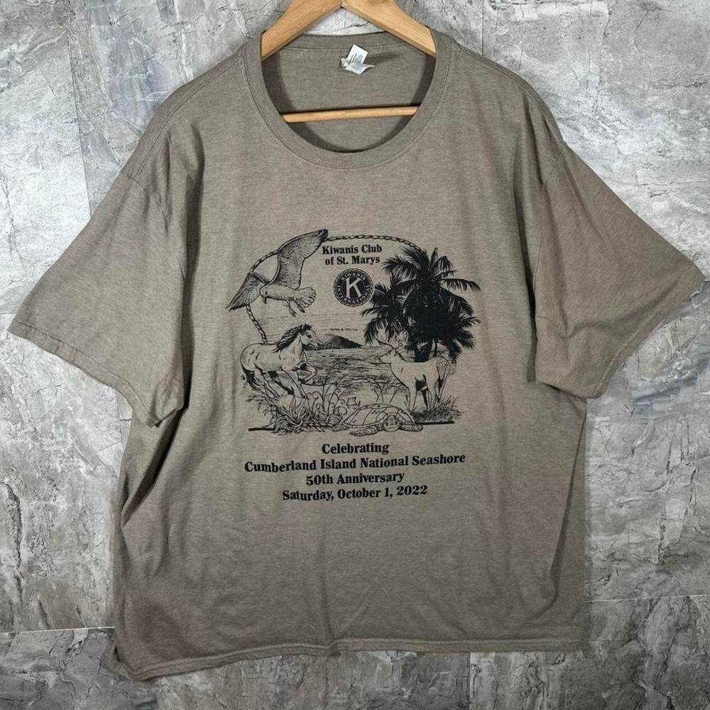 Jerzees green vintage 2022 Cumberland Island National Seashore tee Size 3XL